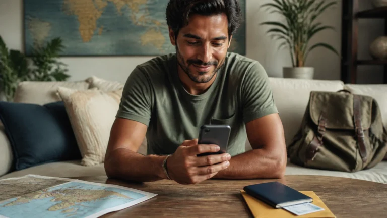 Pessoa consultando como transferir pontos do cartão para milhas em um celular