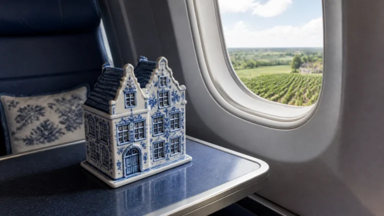KLM inclui réplica de adega holandesa como mimo da classe executiva em rotas de longa distância
